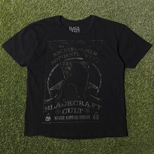 Blackcraft Cult Men's Black Graphic Short-Sleeve Tee